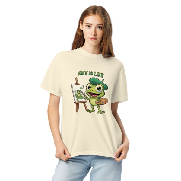 Art is Life: Unisex garment-dyed heavyweight t-shirt - Image 12