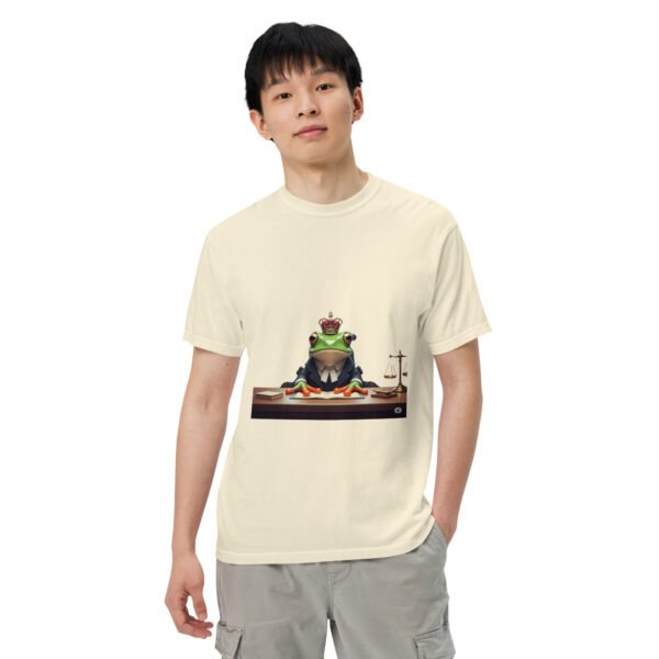 Frog Lawyer: Unisex garment-dyed heavyweight t-shirt - Image 44