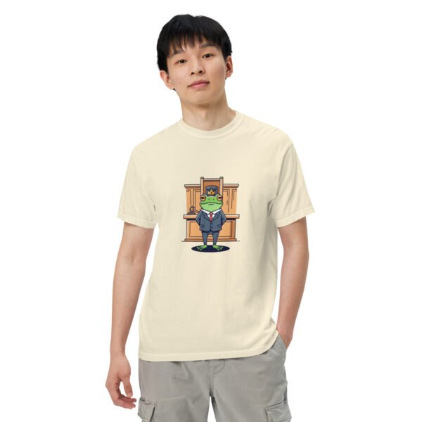 Frog in Law: Unisex garment-dyed heavyweight t-shirt - Image 49