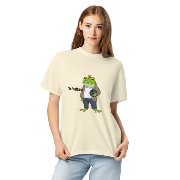 The Frog Abides: Unisex garment-dyed heavyweight t-shirt - Image 11
