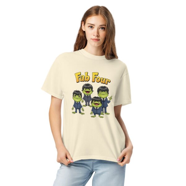Fab Four Frogs: Unisex garment-dyed heavyweight t-shirt - Image 11