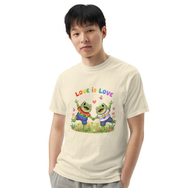 Love is Love1: Unisex garment-dyed heavyweight t-shirt - Image 62