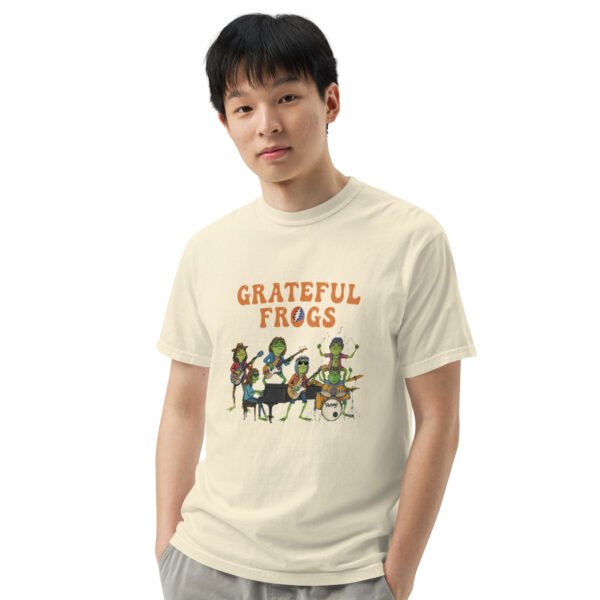 Grateful Frogs3: Unisex garment-dyed heavyweight t-shirt - Image 52