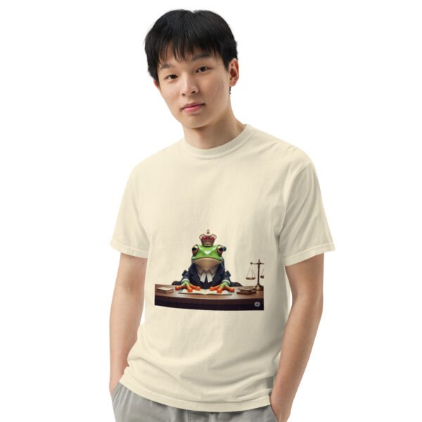 Frog Lawyer: Unisex garment-dyed heavyweight t-shirt - Image 45