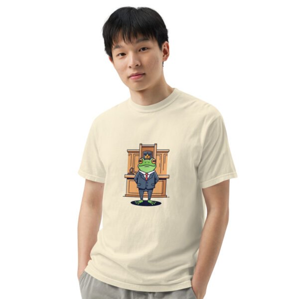 Frog in Law: Unisex garment-dyed heavyweight t-shirt - Image 50