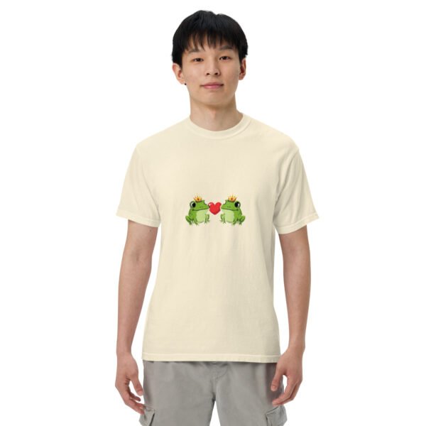 Frogs in Love: Unisex garment-dyed heavyweight t-shirt - Image 47