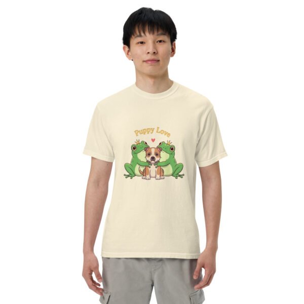Puppy Love, Pit Bull: Unisex garment-dyed heavyweight t-shirt - Image 47