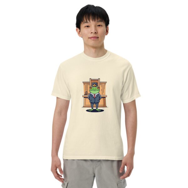 Frog in Law: Unisex garment-dyed heavyweight t-shirt - Image 48