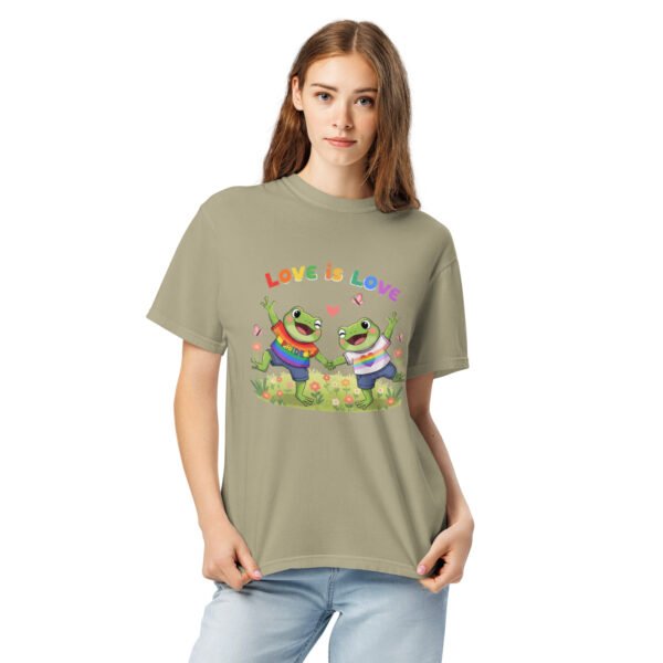 Love is Love1: Unisex garment-dyed heavyweight t-shirt - Image 11