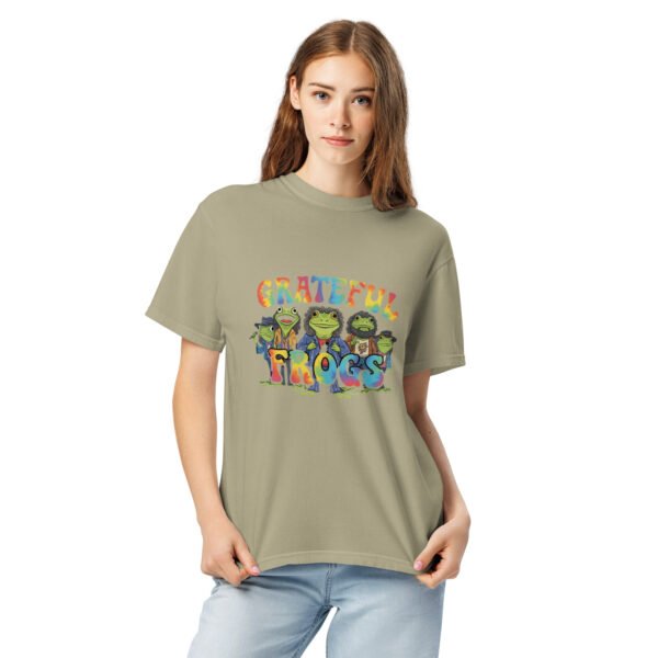 Grateful Frogs: Unisex garment-dyed heavyweight t-shirt - Image 6
