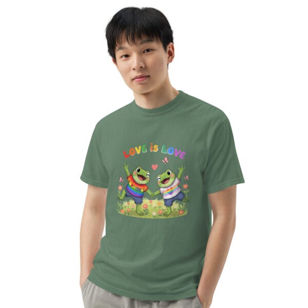 Love is Love1: Unisex garment-dyed heavyweight t-shirt - Image 35
