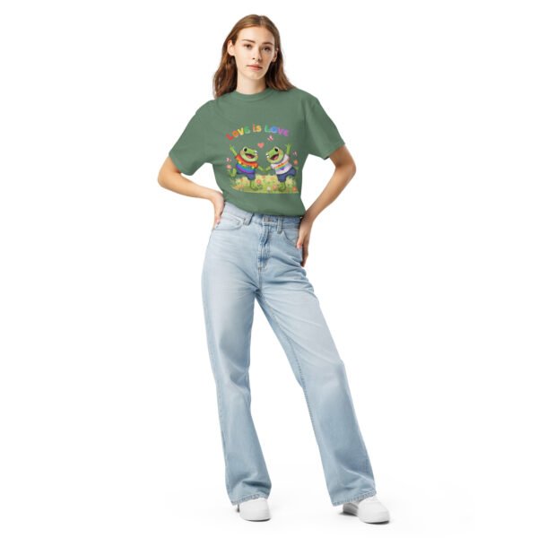 Love is Love1: Unisex garment-dyed heavyweight t-shirt - Image 7