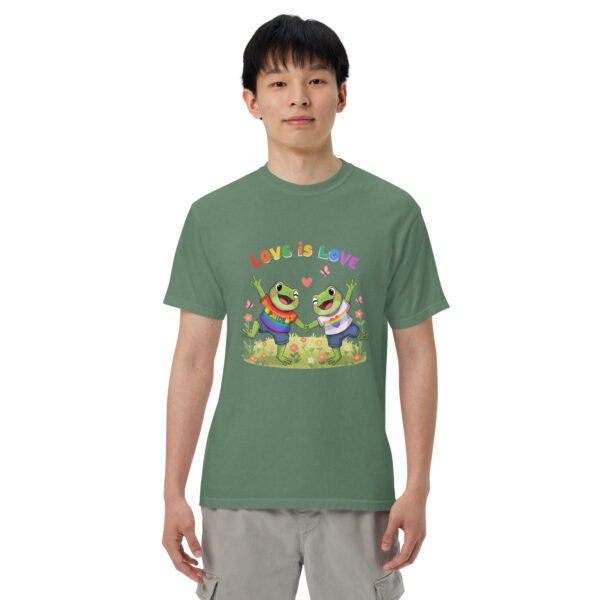 Love is Love1: Unisex garment-dyed heavyweight t-shirt - Image 33