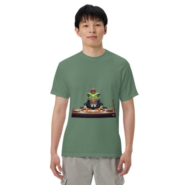 Frog Lawyer: Unisex garment-dyed heavyweight t-shirt - Image 19