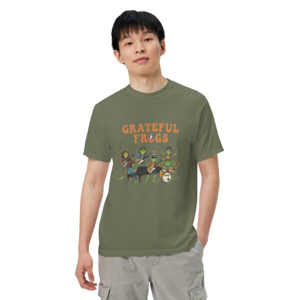 Grateful Frogs3: Unisex garment-dyed heavyweight t-shirt - Image 18
