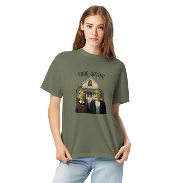Frog Gothic: Unisex garment-dyed heavyweight t-shirt - Image 3