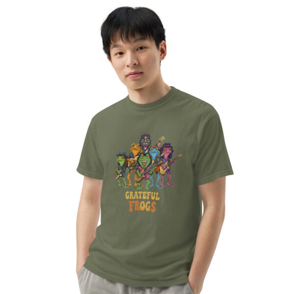 Grateful Frogs2: Unisex garment-dyed heavyweight t-shirt - Image 18