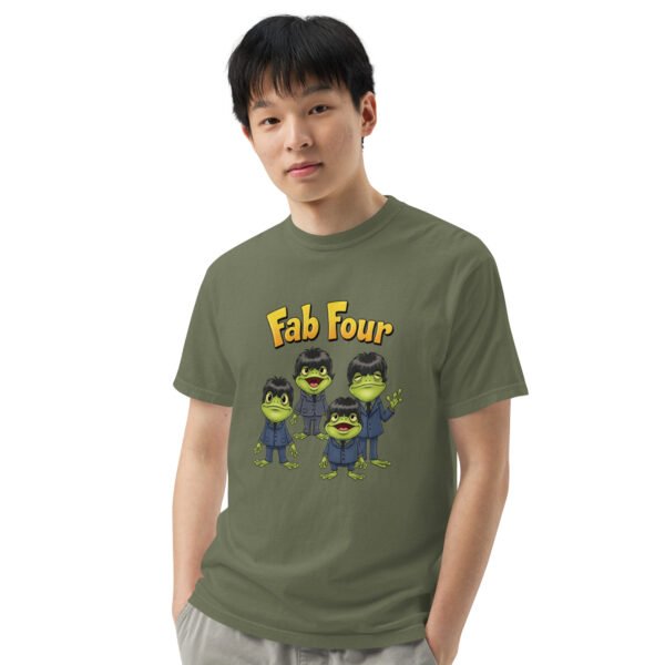 Fab Four Frogs: Unisex garment-dyed heavyweight t-shirt - Image 18