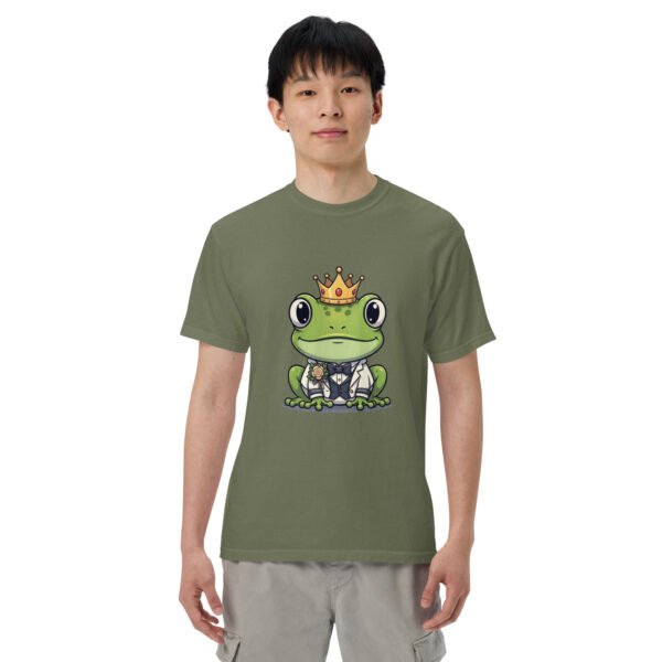Frog Groom: Unisex garment-dyed heavyweight t-shirt - Image 5