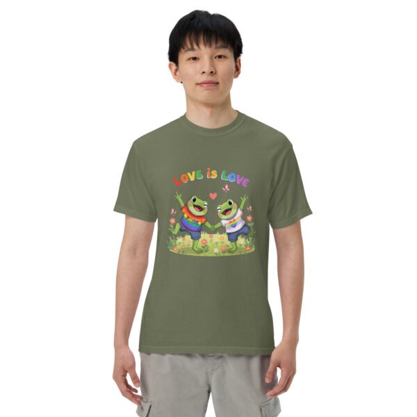 Love is Love1: Unisex garment-dyed heavyweight t-shirt - Image 30