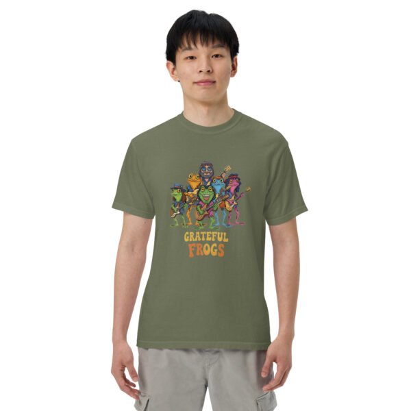 Grateful Frogs2: Unisex garment-dyed heavyweight t-shirt - Image 16