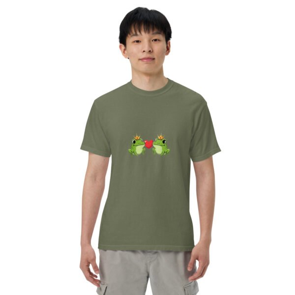 Frogs in Love: Unisex garment-dyed heavyweight t-shirt - Image 17