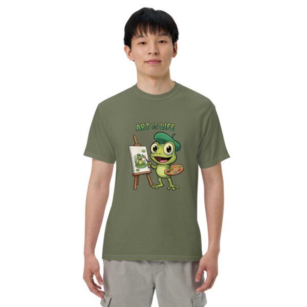 Art is Life: Unisex garment-dyed heavyweight t-shirt - Image 17