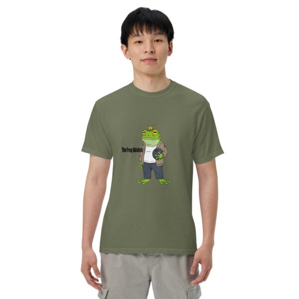 The Frog Abides: Unisex garment-dyed heavyweight t-shirt - Image 16