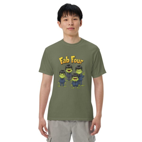 Fab Four Frogs: Unisex garment-dyed heavyweight t-shirt - Image 16