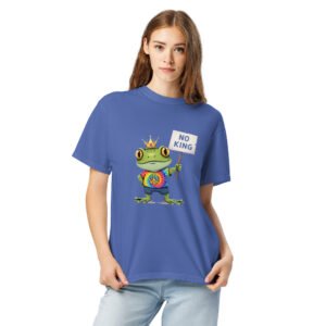 Alternative view of No King: Unisex garment-dyed heavyweight t-shirt