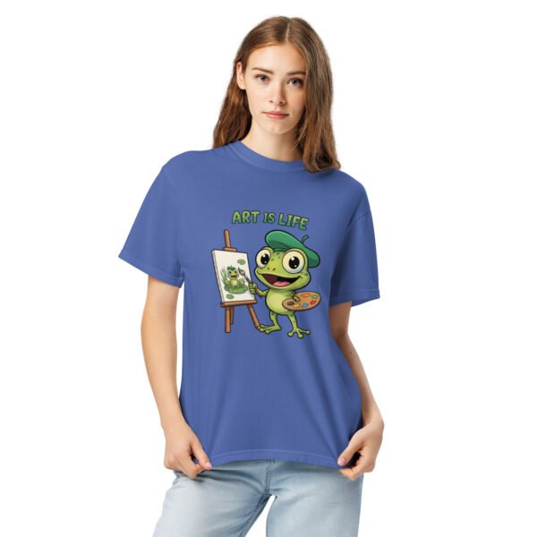Art is Life: Unisex garment-dyed heavyweight t-shirt - Image 2