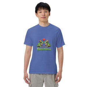 Frogtopia: Unisex garment-dyed heavyweight t-shirt
