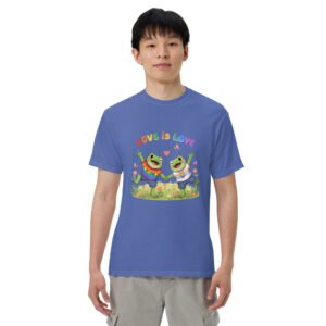Love is Love1: Unisex garment-dyed heavyweight t-shirt