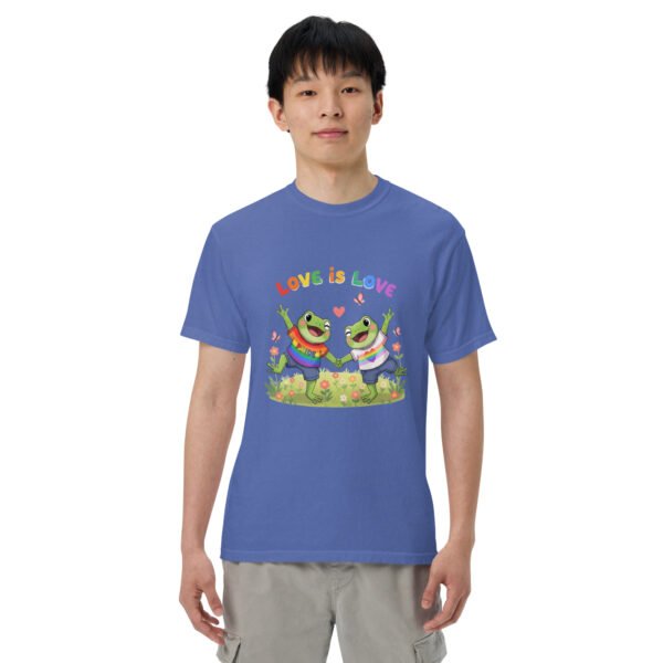 Love is Love1: Unisex garment-dyed heavyweight t-shirt