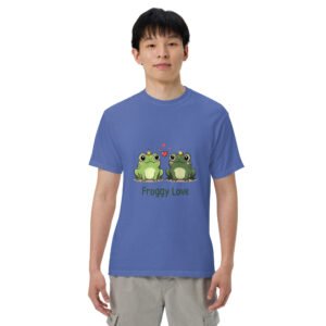 Froggy Love 1: Unisex garment-dyed heavyweight t-shirt