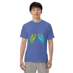 Froggy Love2: Unisex garment-dyed heavyweight t-shirt