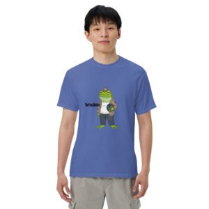 The Frog Abides: Unisex garment-dyed heavyweight t-shirt