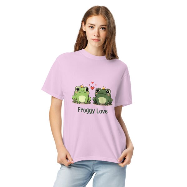 Froggy Love 1: Unisex garment-dyed heavyweight t-shirt - Image 8