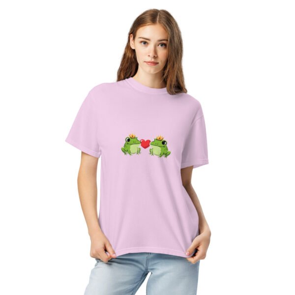 Frogs in Love: Unisex garment-dyed heavyweight t-shirt - Image 8
