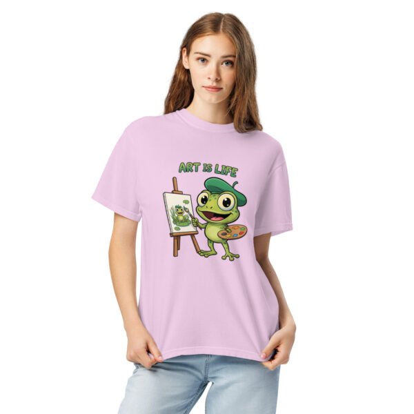 Art is Life: Unisex garment-dyed heavyweight t-shirt - Image 8