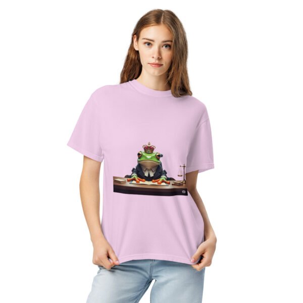 Frog Lawyer: Unisex garment-dyed heavyweight t-shirt - Image 7
