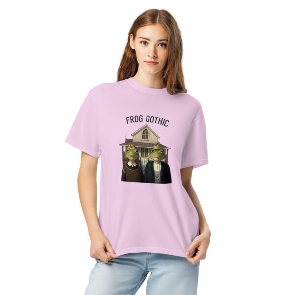 Frog Gothic: Unisex garment-dyed heavyweight t-shirt - Image 8