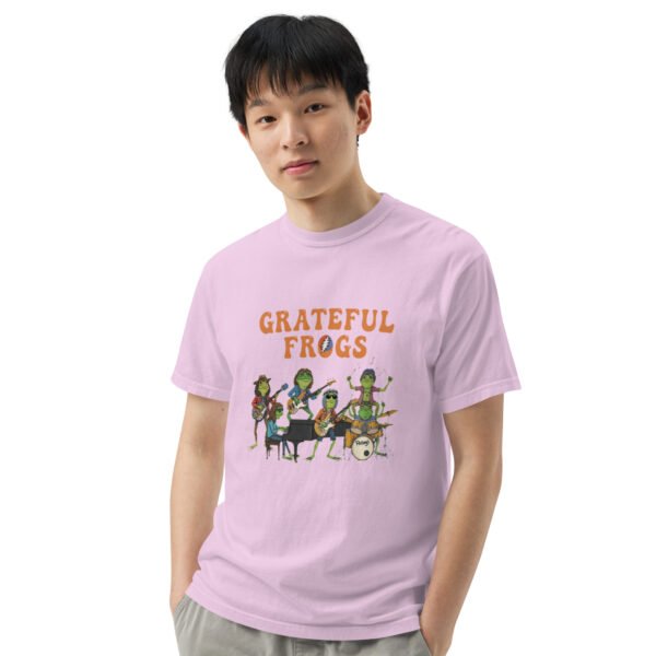 Grateful Frogs3: Unisex garment-dyed heavyweight t-shirt - Image 40
