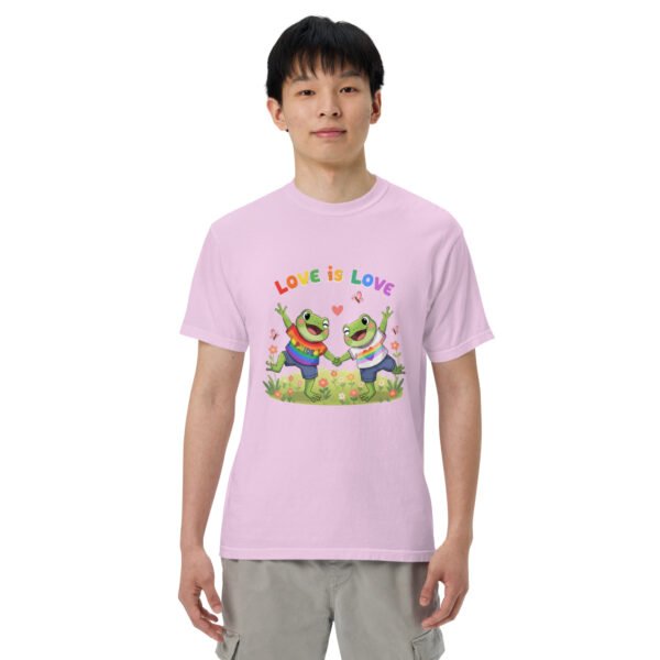 Love is Love1: Unisex garment-dyed heavyweight t-shirt - Image 48