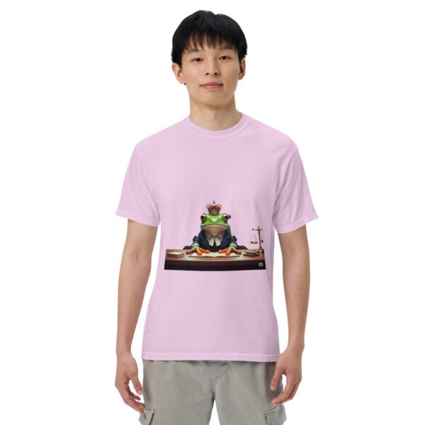 Frog Lawyer: Unisex garment-dyed heavyweight t-shirt - Image 31