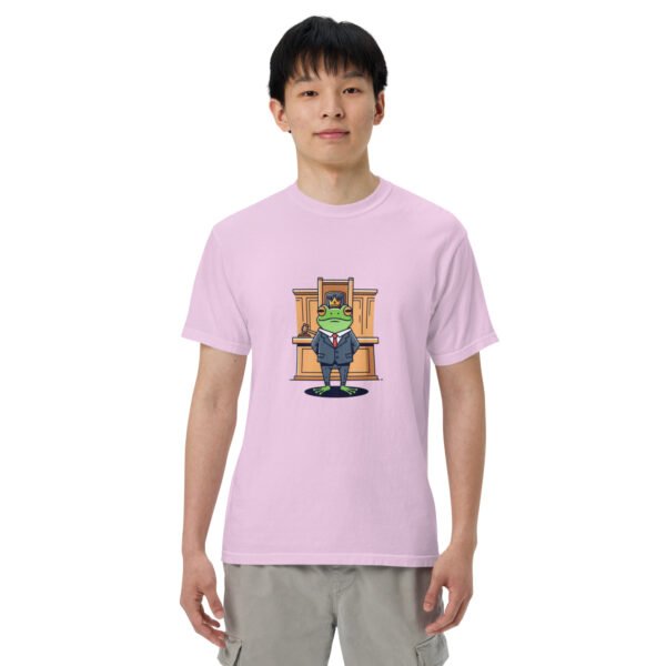Frog in Law: Unisex garment-dyed heavyweight t-shirt - Image 36