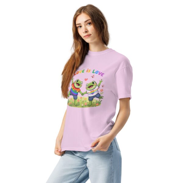 Love is Love1: Unisex garment-dyed heavyweight t-shirt - Image 17