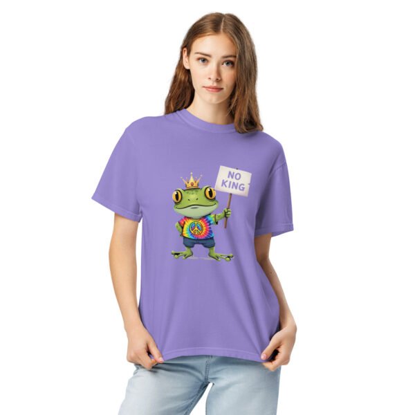 No King: Unisex garment-dyed heavyweight t-shirt - Image 4