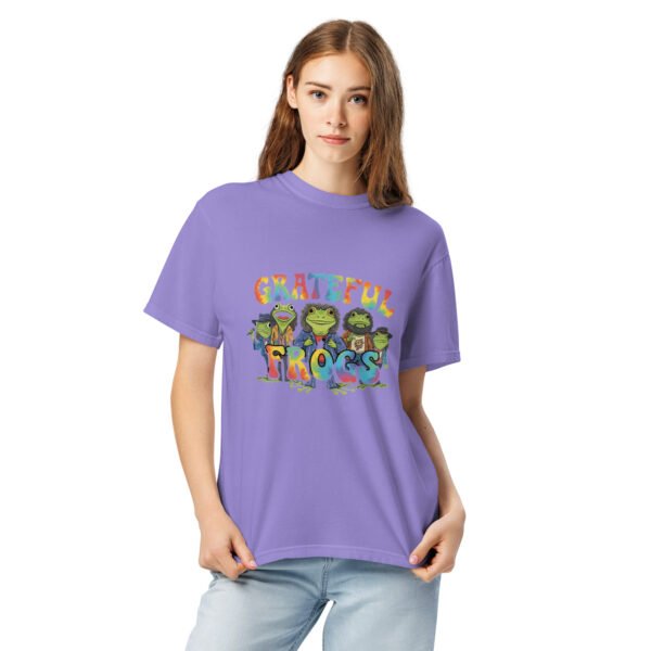 Grateful Frogs: Unisex garment-dyed heavyweight t-shirt - Image 4