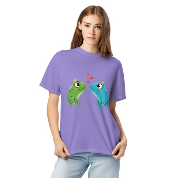 Froggy Love2: Unisex garment-dyed heavyweight t-shirt - Image 4